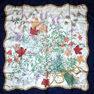 Holt Renfrew Provincial Flower Silk Scarf